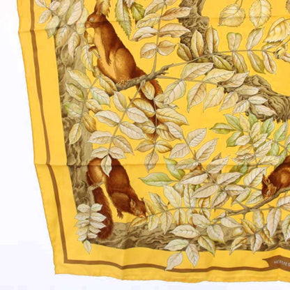 Hermes Carre 90 Casse Noisette Nutcracker Scarf Yellow — view 4