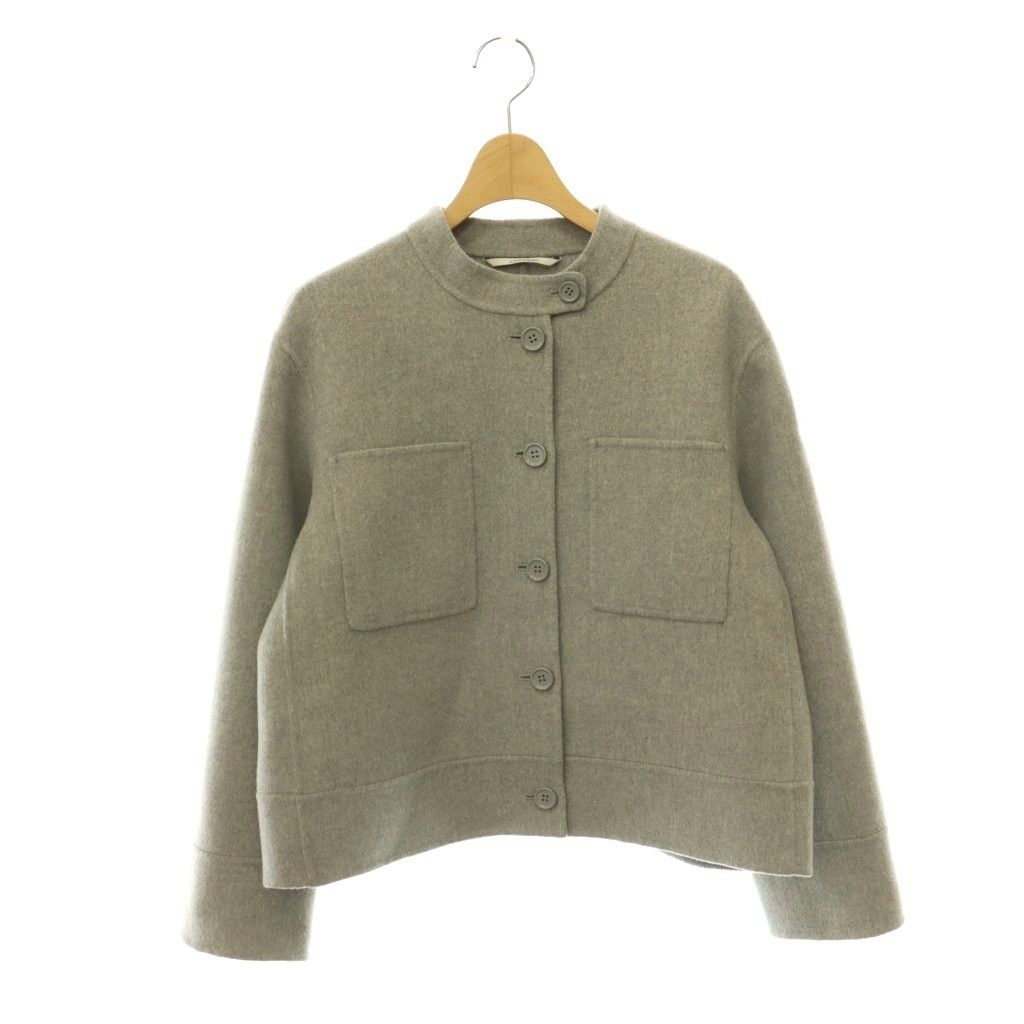 Max Mara S 'S Sarah Virgin Wool Jacket Gray 36
