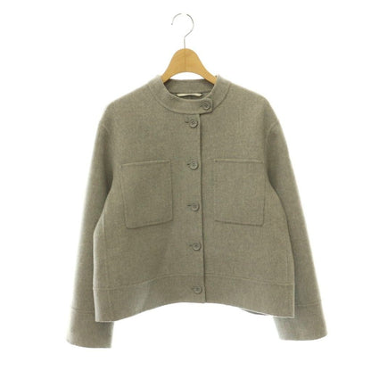 Max Mara S 'S Sarah Virgin Wool Jacket Gray 36