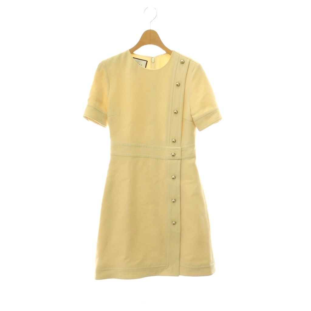 Gucci Pearl Dress Wool Silk