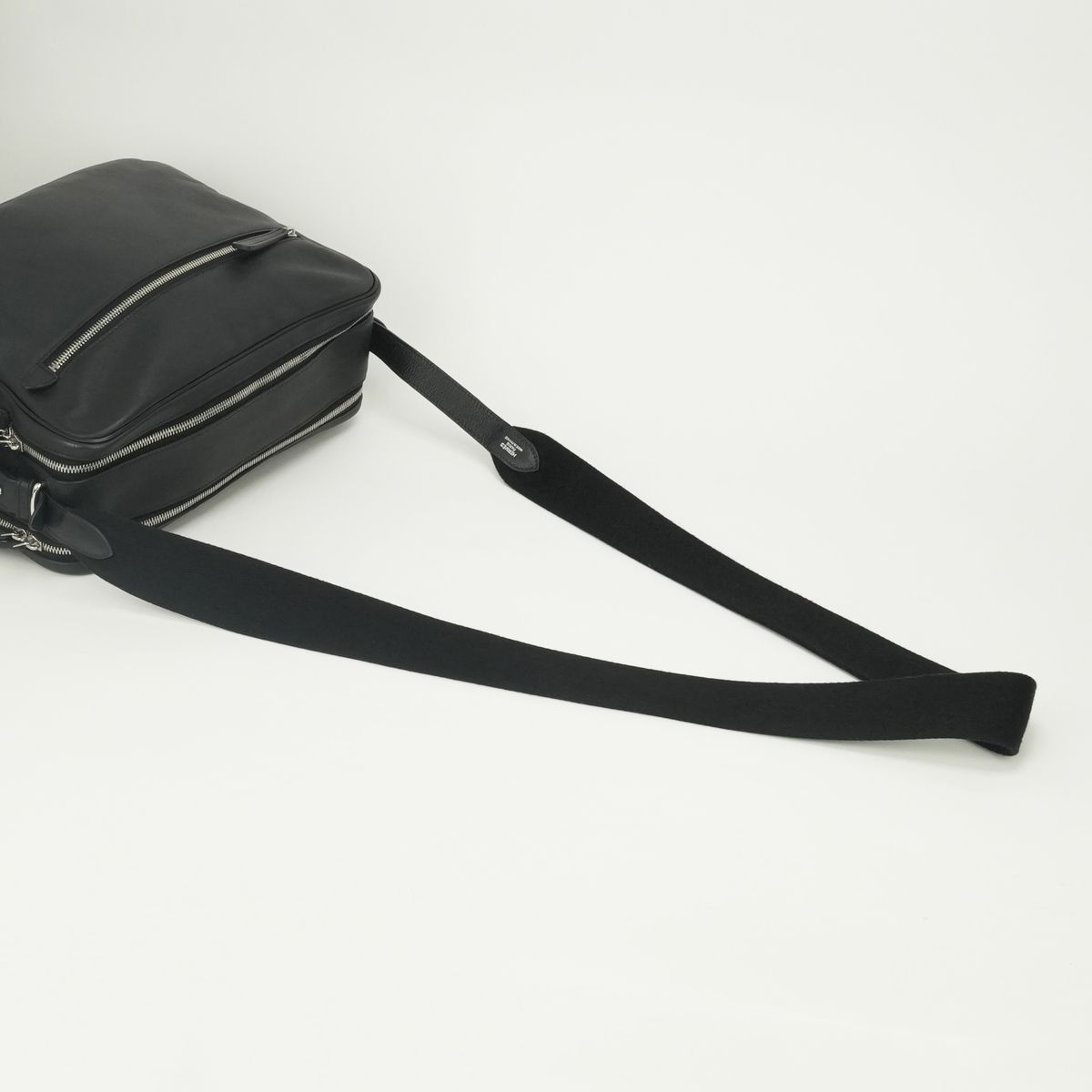 Hermes Sac Eb Reporter Shoulder Bag Ever Gray Noir Black Silver Bague Rain — view 4