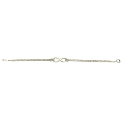 Tiffany & Co Vintage Infinity Bracelet 925 Sterling Silver Chain Bangle — view 6