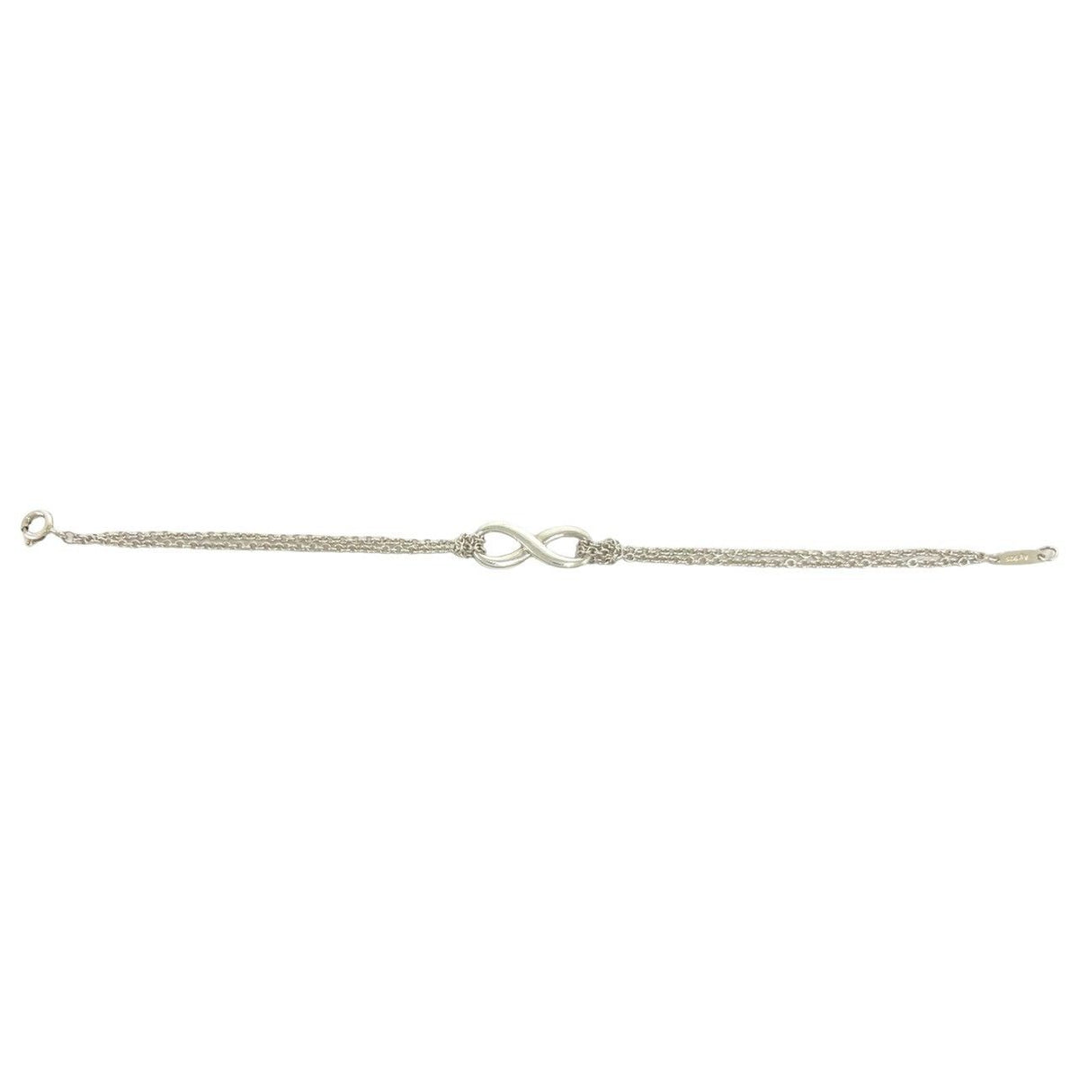 Tiffany & Co Vintage Infinity Bracelet 925 Sterling Silver Chain Bangle — view 5