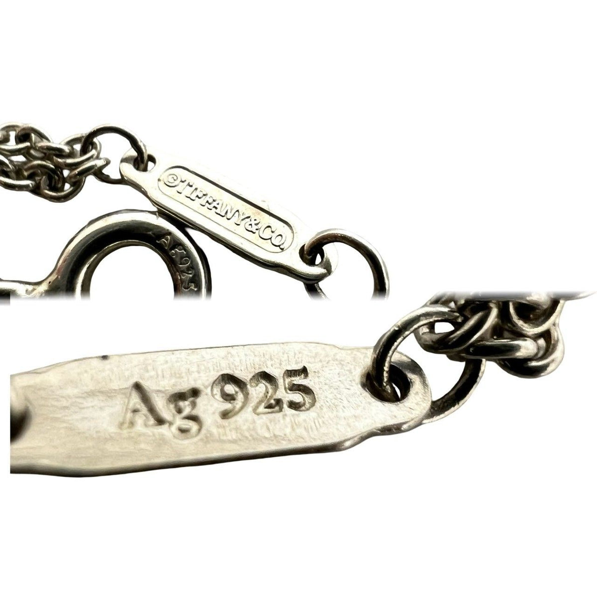 Tiffany & Co Vintage Infinity Bracelet 925 Sterling Silver Chain Bangle — view 3