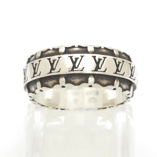 Louis Vuitton LV Drift Ring L 22 Sterling Silver LV Initial Monogram Flower Bag