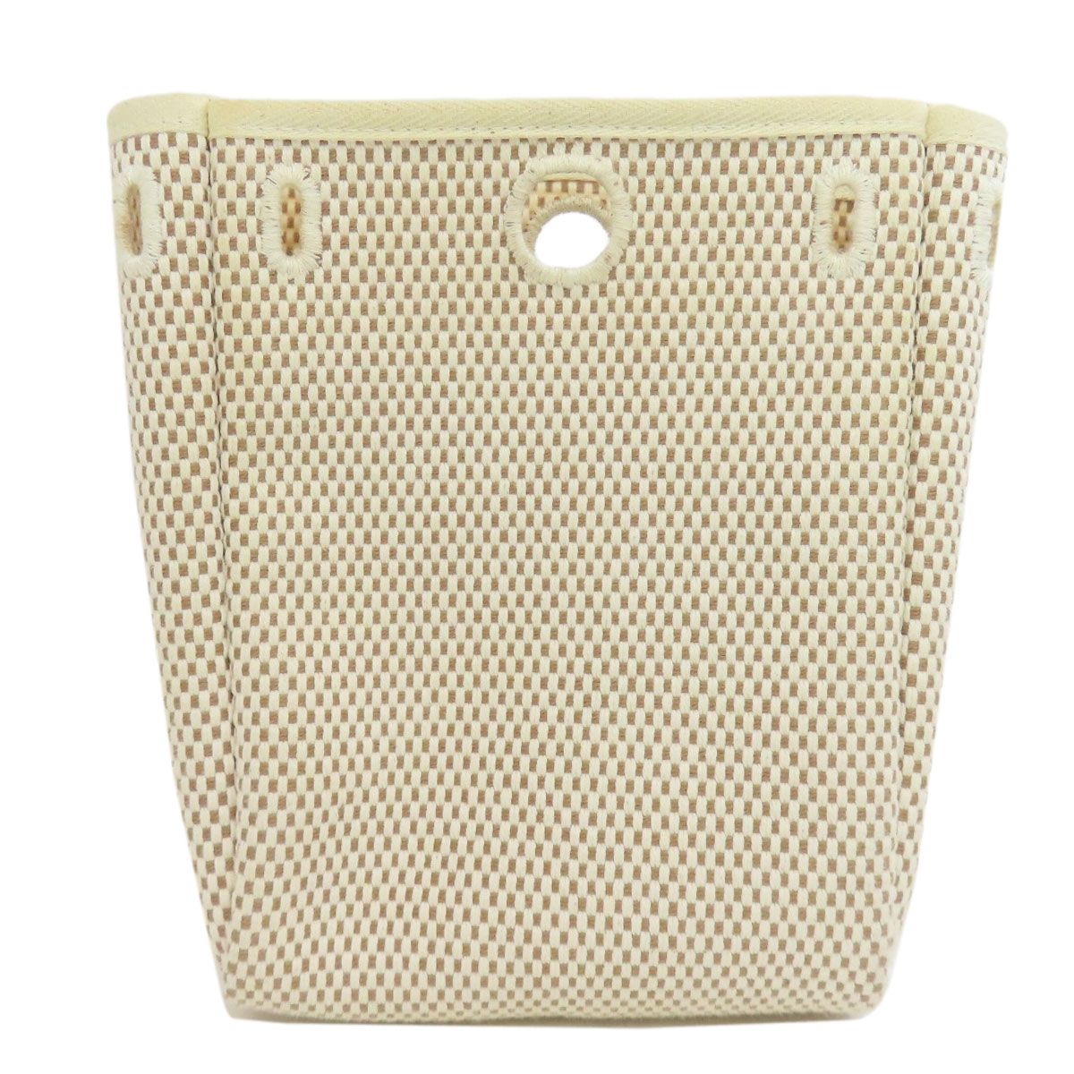 Hermes Herbag TPM Silver Shoulder Bag Toile — view 7