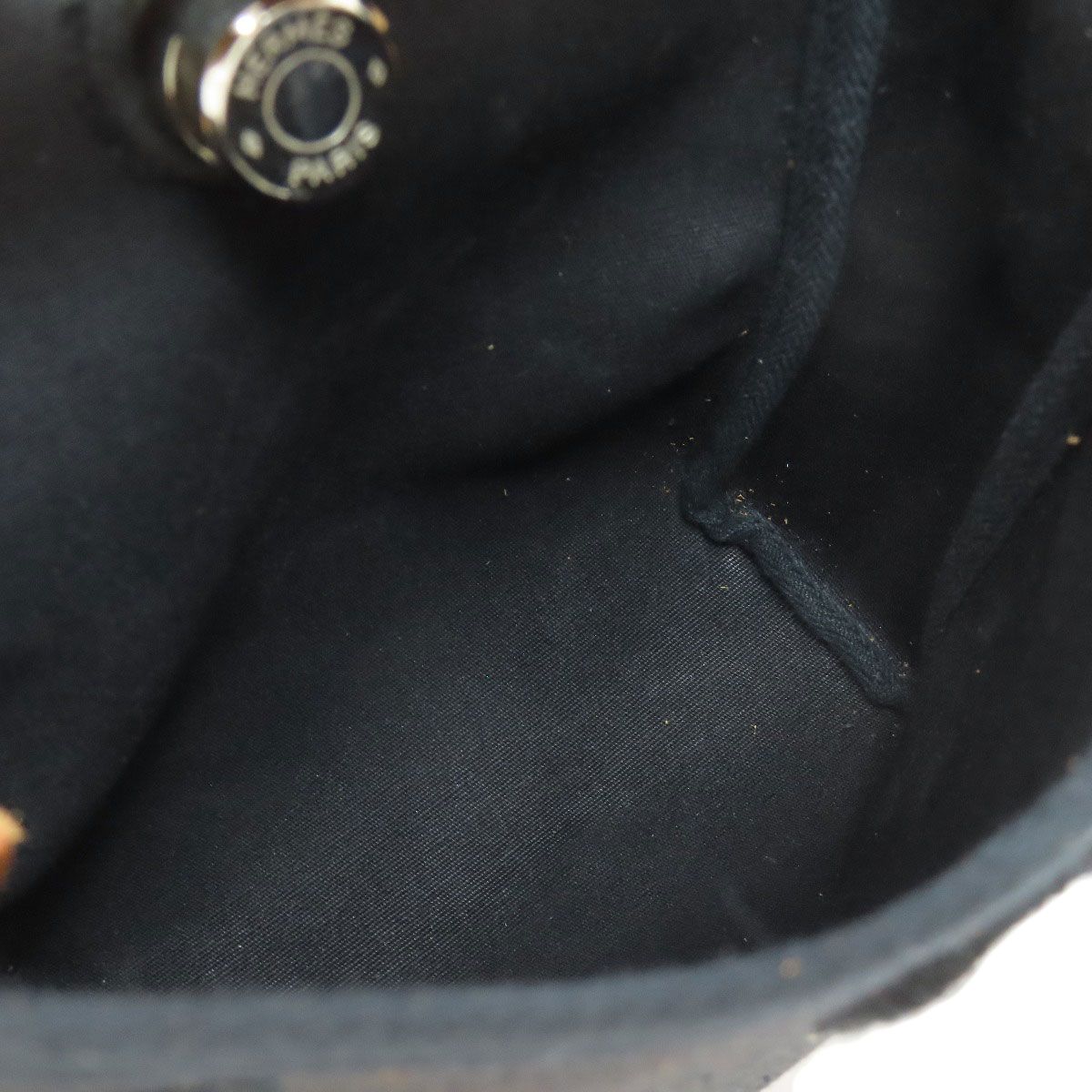 Hermes Herbag TPM Silver Shoulder Bag Toile — view 5