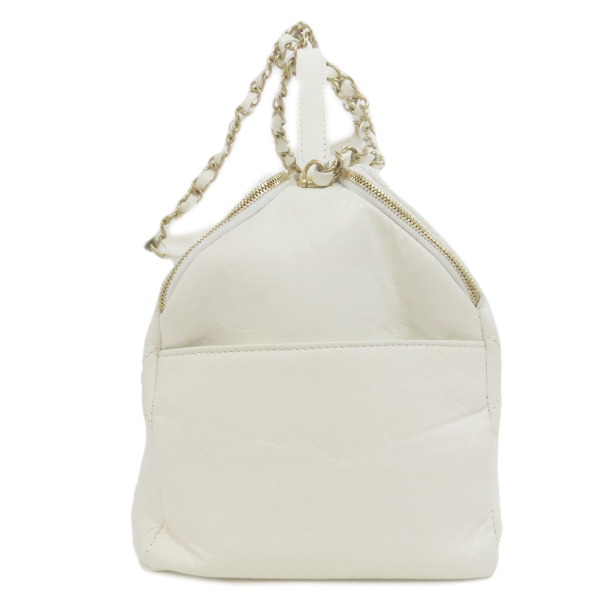 Chanel Quilted Gold 2-Way Shoulder Bag Calfskin — view 3