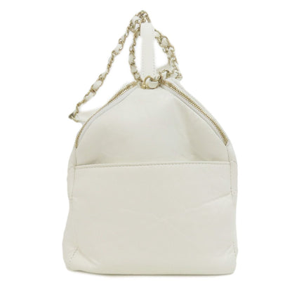 Chanel Quilted Gold 2-Way Shoulder Bag Calfskin — view 3