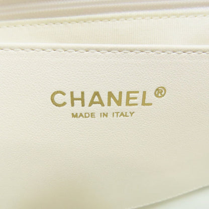 Chanel Quilted Gold 2-Way Shoulder Bag Calfskin — view 7