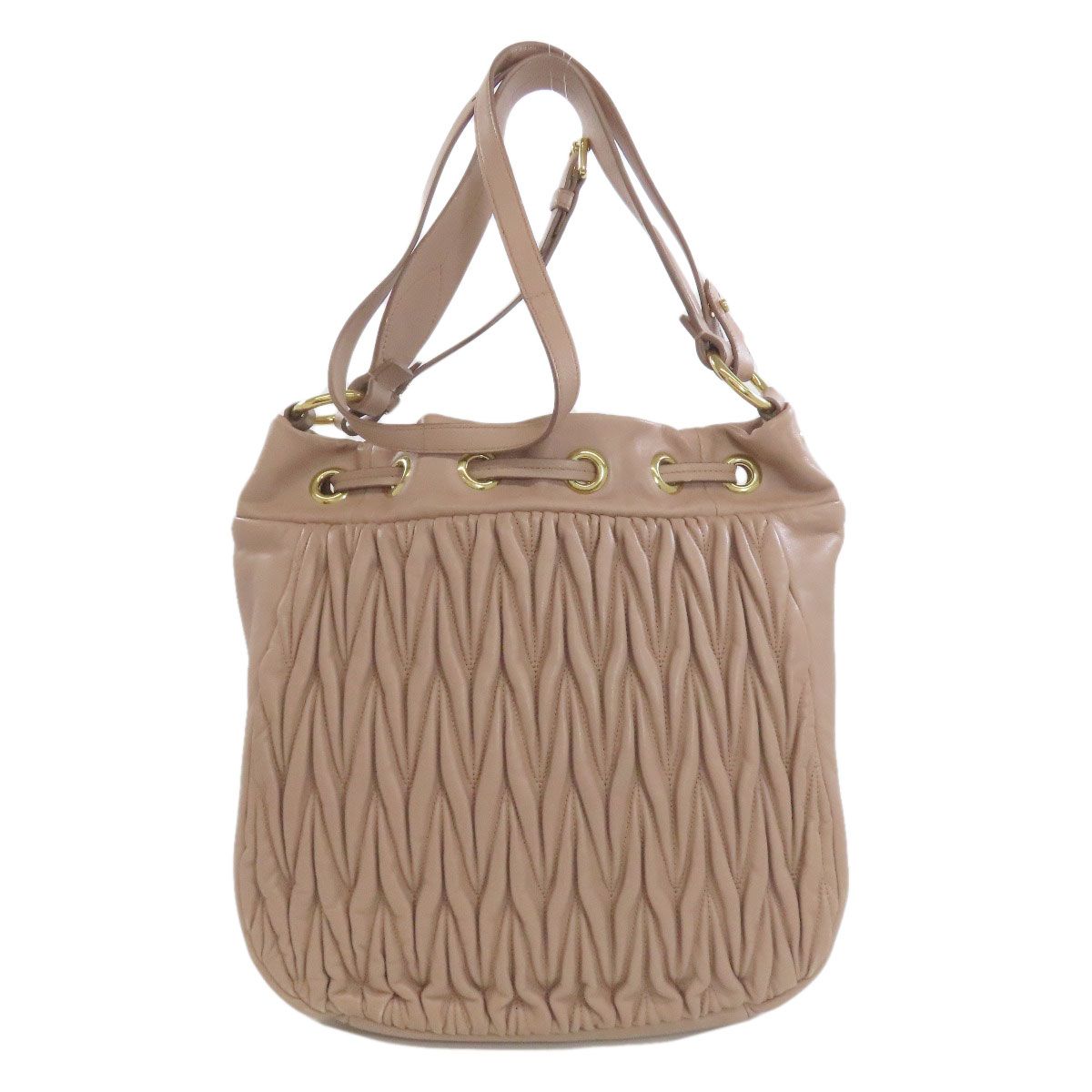 Miu Miu Shoulder Matelasse 2-Way Bag Leather — view 2
