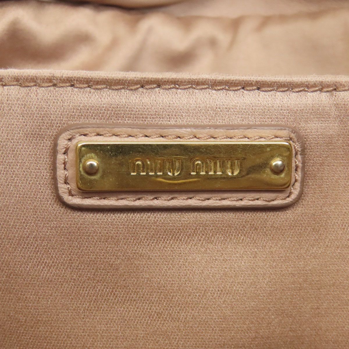 Miu Miu Shoulder Matelasse 2-Way Bag Leather — view 6