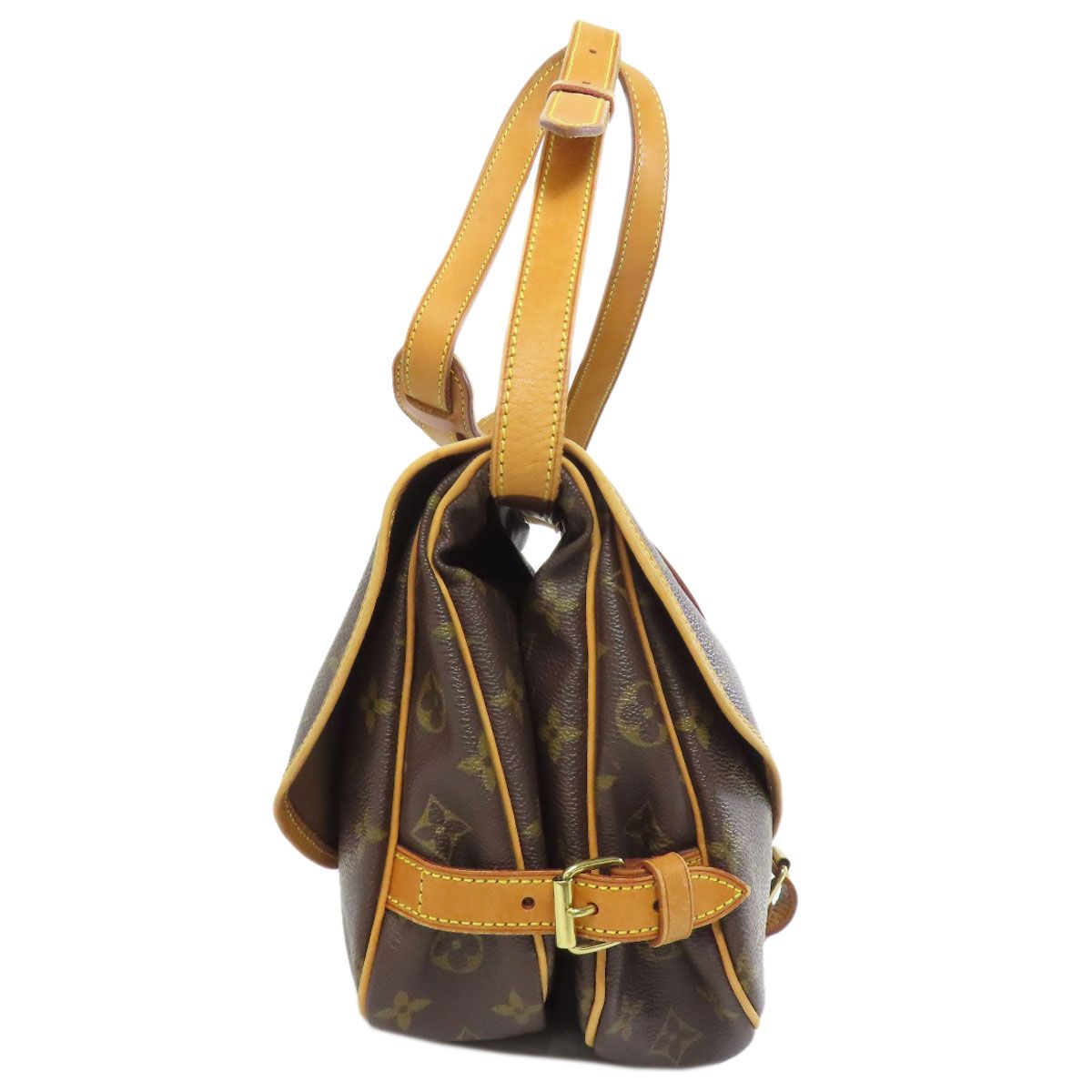 Louis Vuitton Saumur MM Shoulder Bag Monogram Canvas — view 3