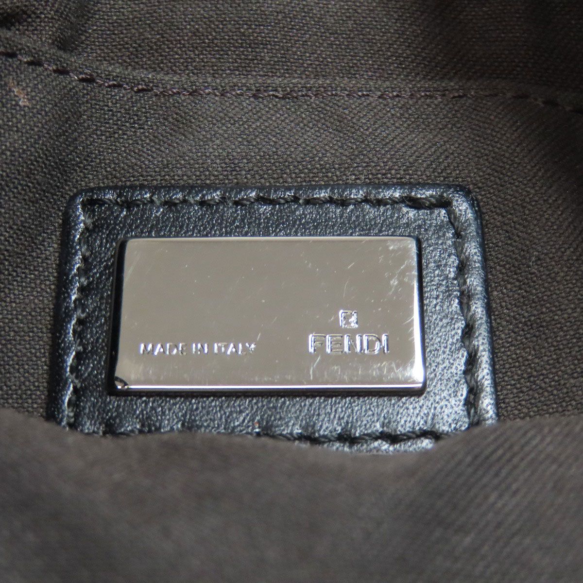 Fendi Zucca Pattern Shoulder Bag Canvas — view 6