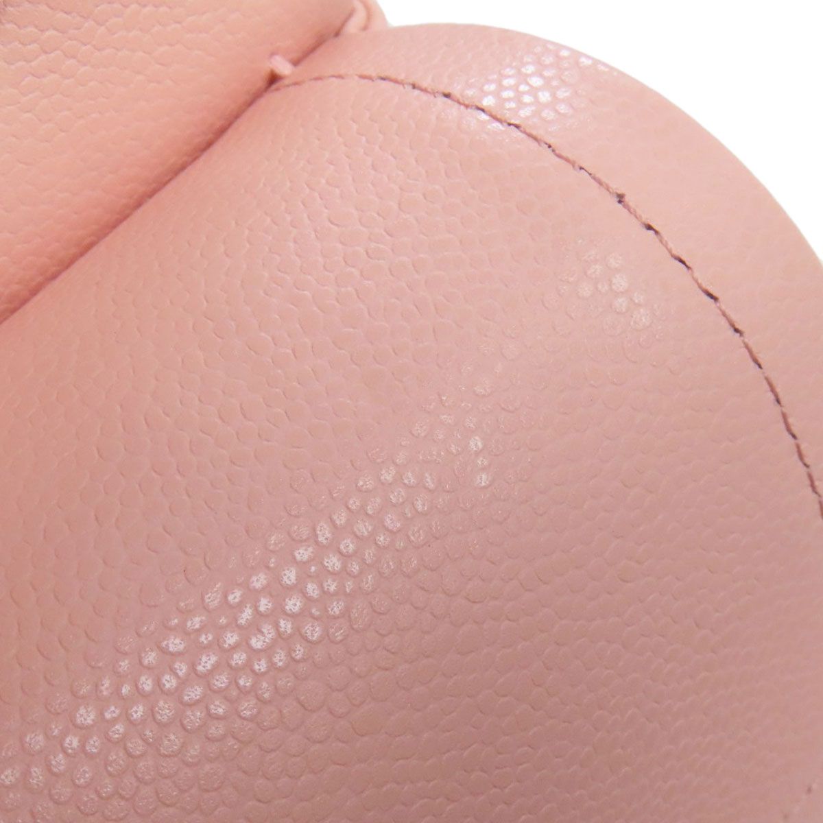 Chanel Quilted Double Flap Gold Shoulder Bag Grained Calfskin — view 8