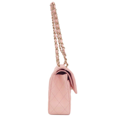 Chanel Quilted Double Flap Gold Shoulder Bag Grained Calfskin — view 3