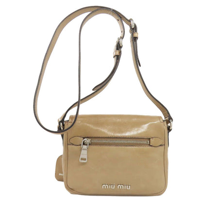 Miu Miu Logo Shoulder Bag Leather — view 2