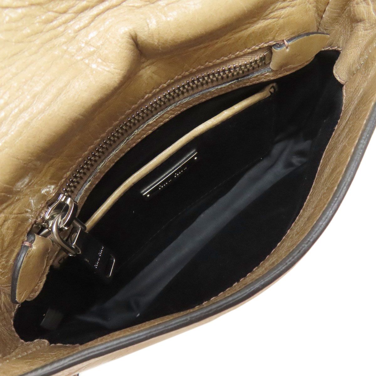 Miu Miu Logo Shoulder Bag Leather — view 5