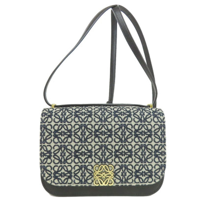 Loewe Anagram Shoulder Bag Canvas Calfskin