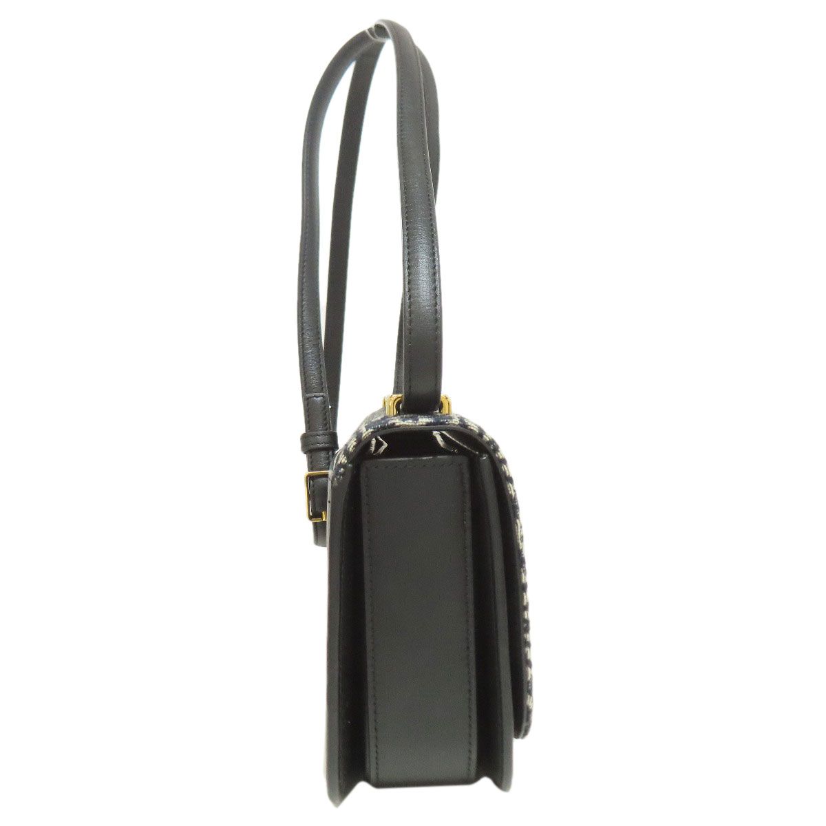 Loewe Anagram Shoulder Bag Canvas Calfskin — view 3