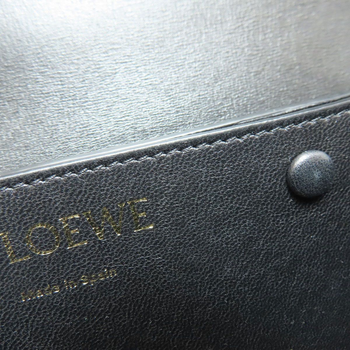 Loewe Anagram Shoulder Bag Canvas Calfskin — view 8