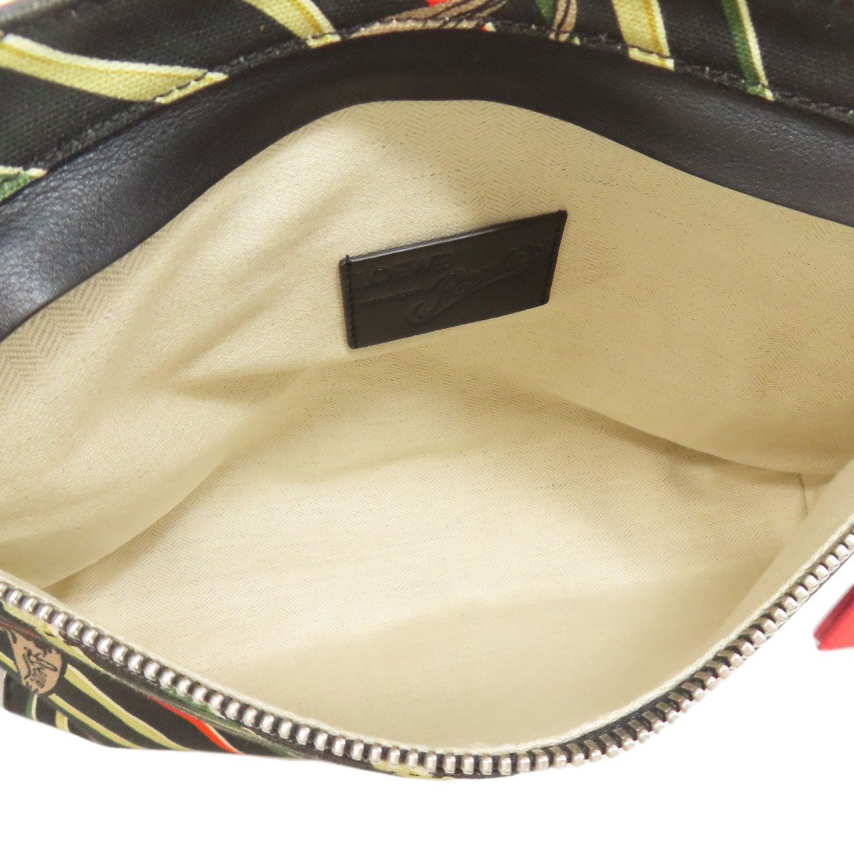 Loewe Paula's Ibiza Flag T Messenger Shoulder Bag Canvas Calfskin — view 5
