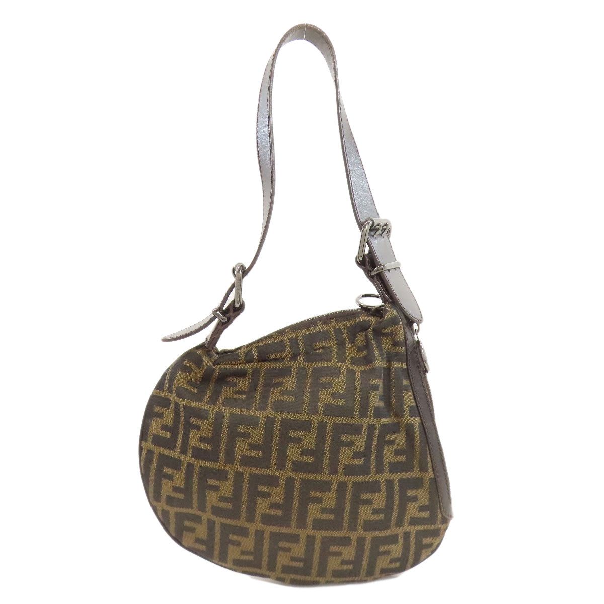 Fendi Shoulder Zucca Pattern Bag Canvas — view 2