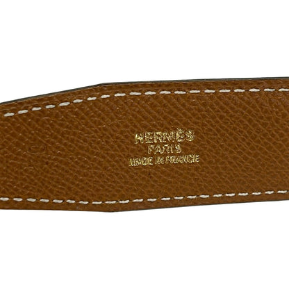 Hermes Belt 70 Black Brown Gold Buckle Detachable Reversible — view 4