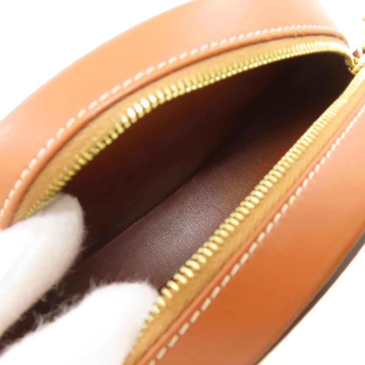Celine Oval Purse Cuir Triomphe Shoulder Bag Calfskin — view 5