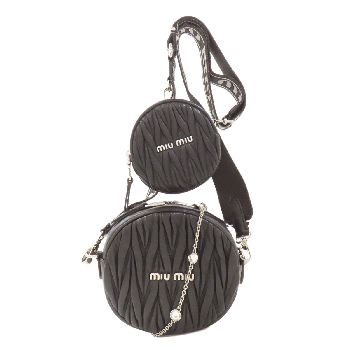 Miu Miu Matelasse 2-Way Shoulder Bag Calfskin