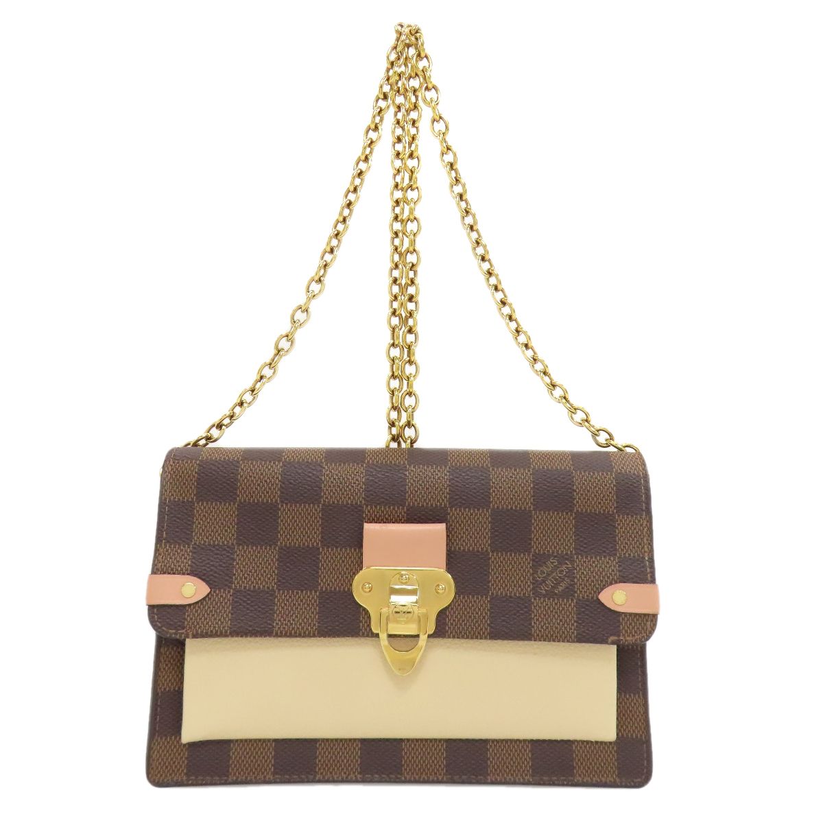 Louis Vuitton Portefeuille Vavin Chain Shoulder Bag Damier Canvas