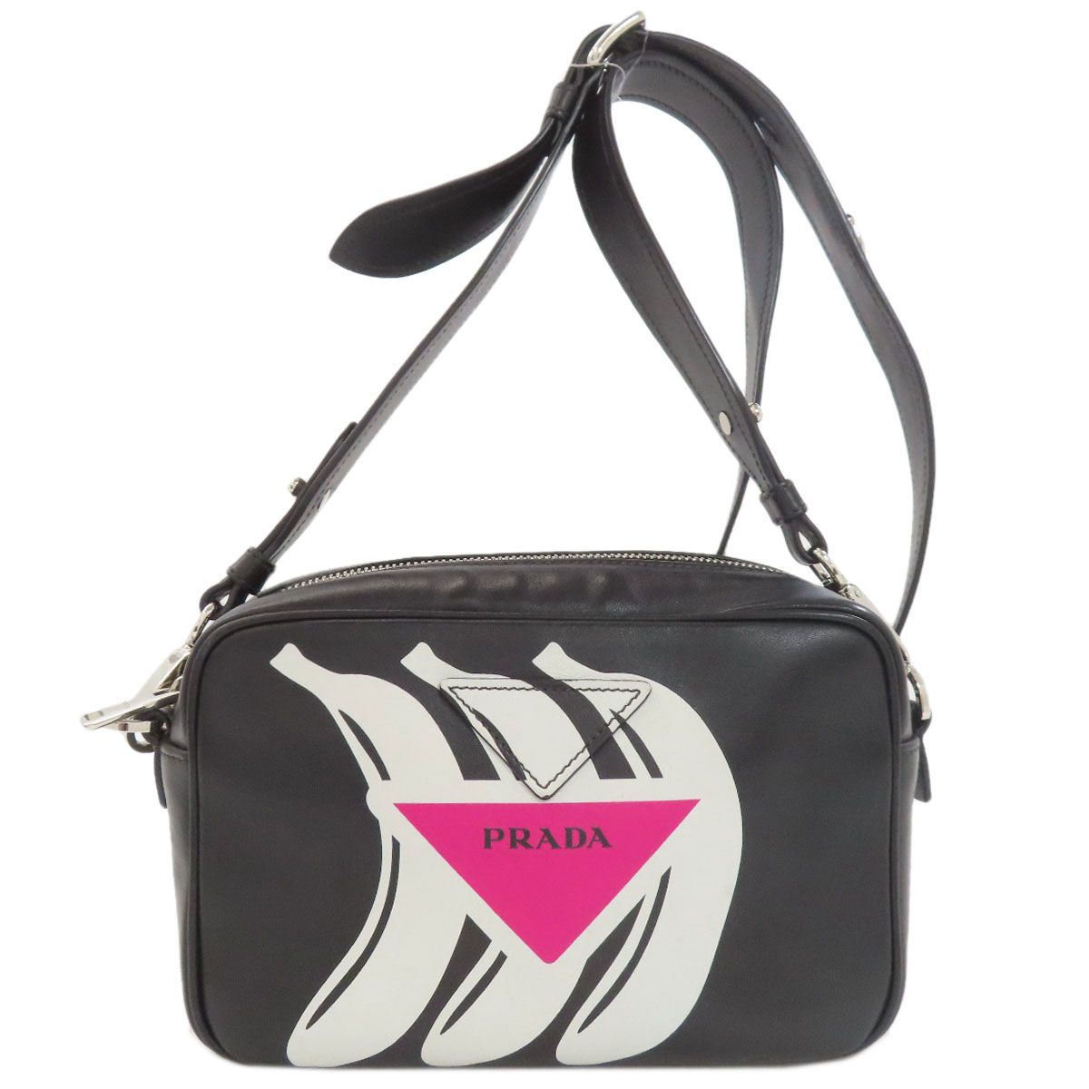Prada Banana Shoulder Bag Calfskin