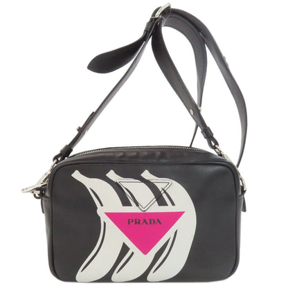 Prada Banana Shoulder Bag Calfskin