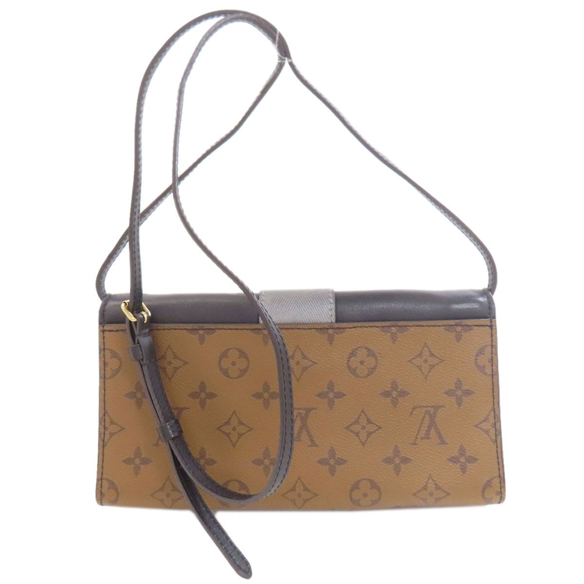 Louis Vuitton Pochette Column Shoulder Bag Monogram Reverse — view 2