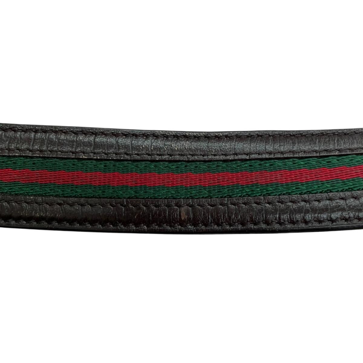 Gucci Sherry Leather Belt Beige Brown — view 7