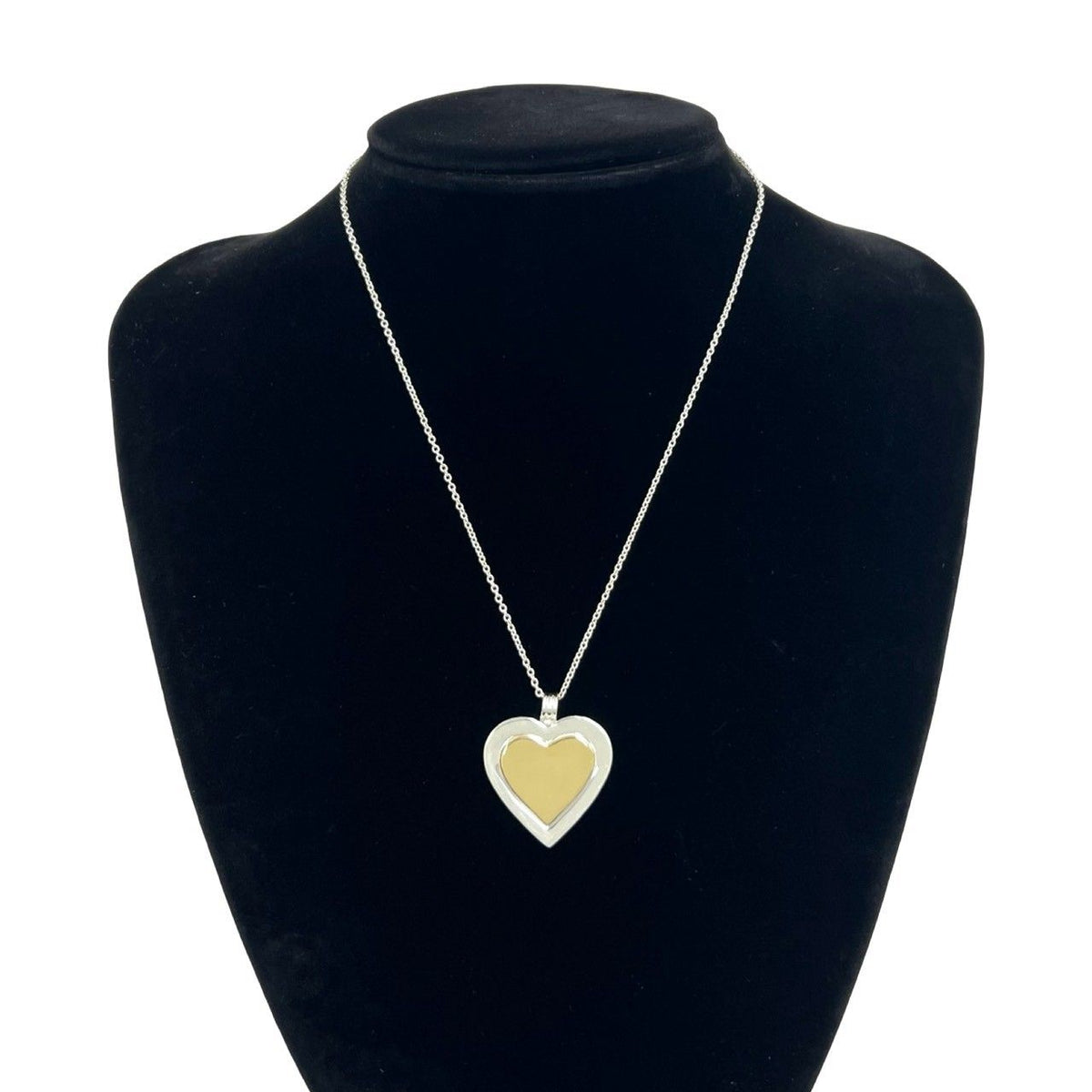 Tiffany & Co Color Heart Pendant Silver Gold — view 2