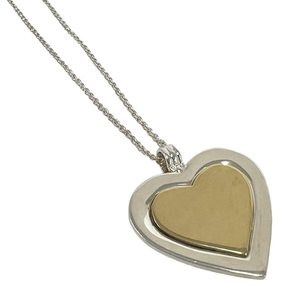 Tiffany & Co Color Heart Pendant Silver Gold — view 4