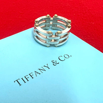 Tiffany & Co Vintage Gate Ring Silver