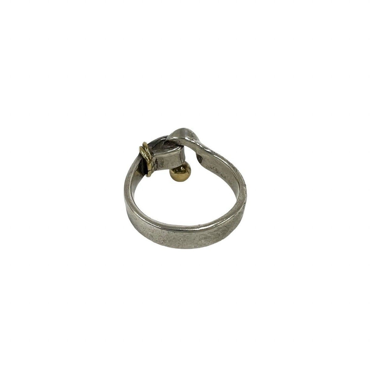 Tiffany & Co Bagged Vintage Hook I Ring Silver Yellow Gold — view 6