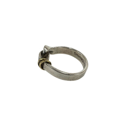 Tiffany & Co Bagged Vintage Hook I Ring Silver Yellow Gold — view 4