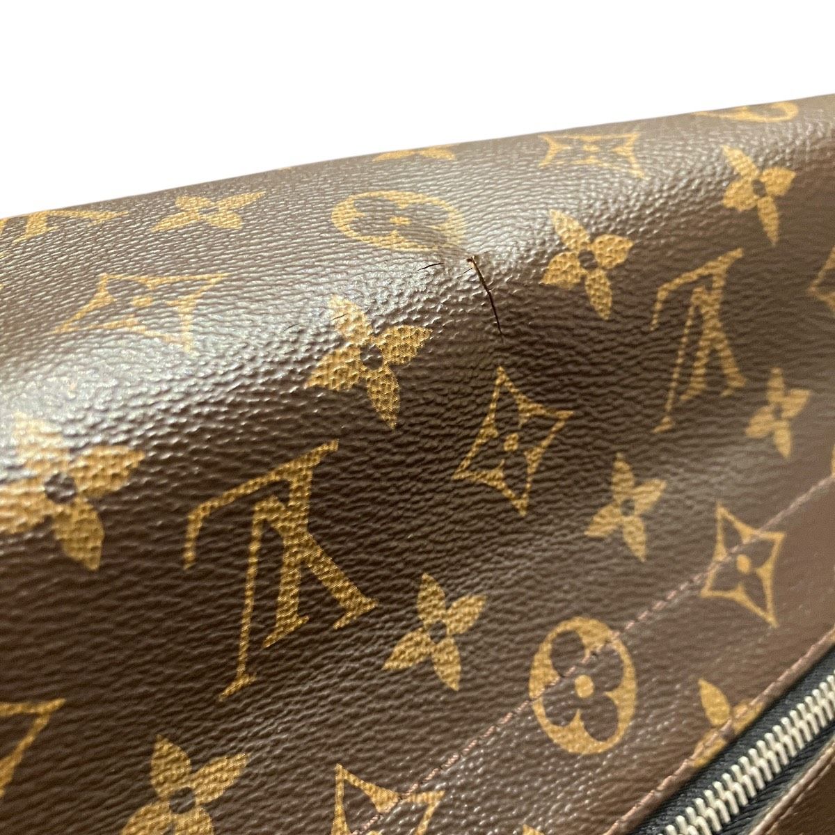 Louis Vuitton Division MM Monogram Macassar Shoulder Bag Canvas — view 6