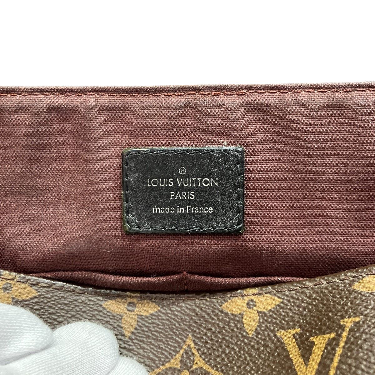 Louis Vuitton Division MM Monogram Macassar Shoulder Bag Canvas — view 4