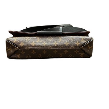 Louis Vuitton Division MM Monogram Macassar Shoulder Bag Canvas — view 3