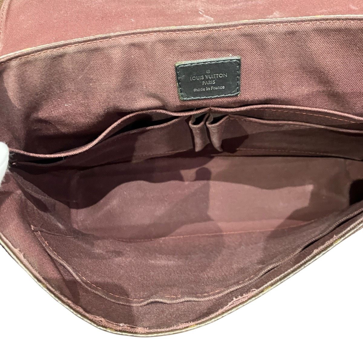 Louis Vuitton Division MM Monogram Macassar Shoulder Bag Canvas — view 8