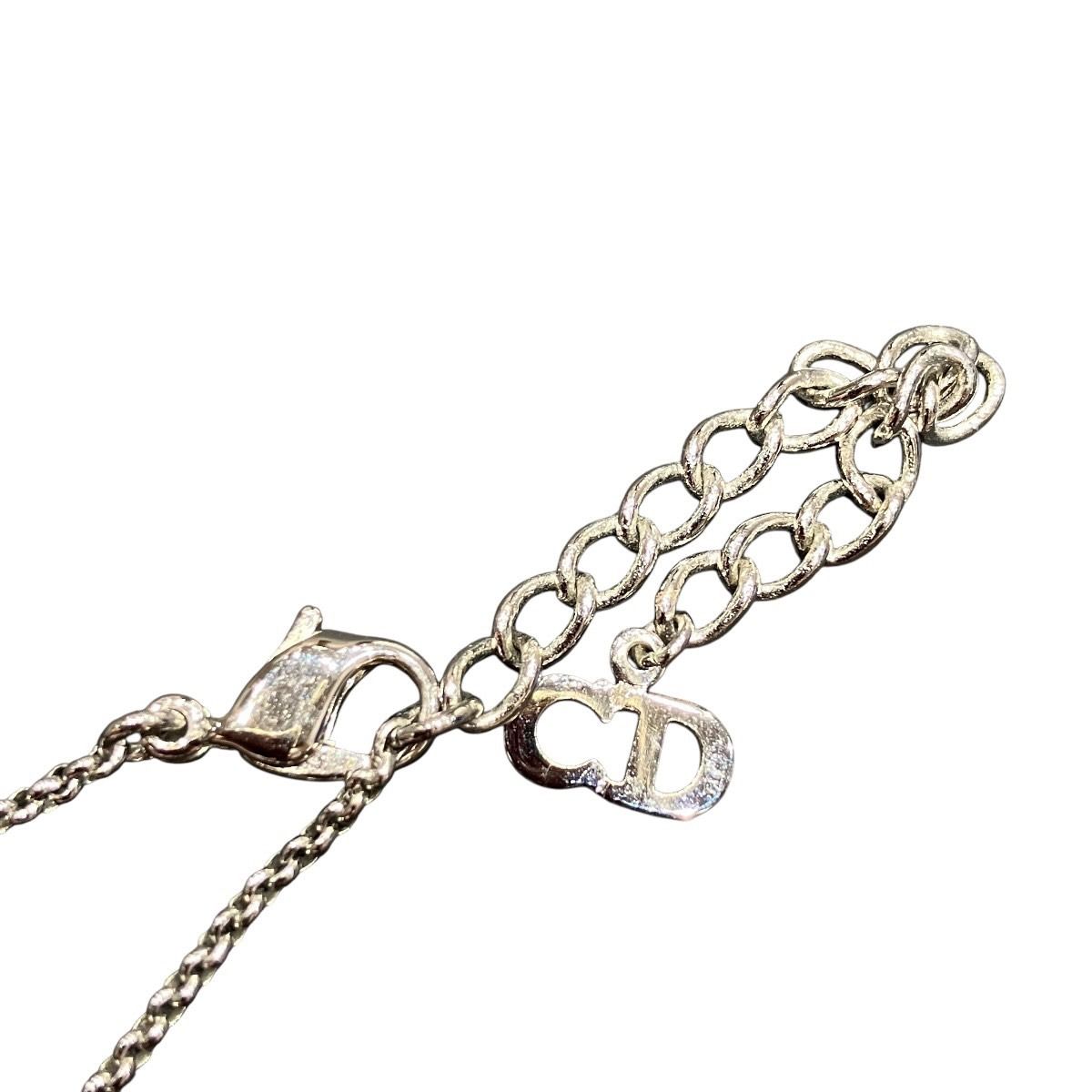 Dior CD Logo Cube Necklace 43 Metal — view 2