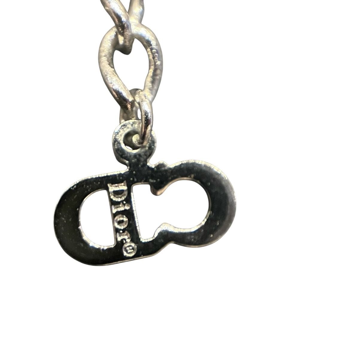 Dior CD Logo Cube Necklace 43 Metal — view 5