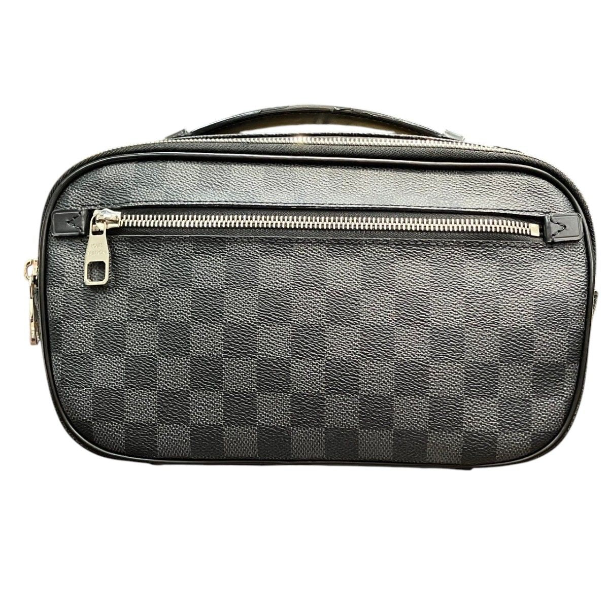 Louis Vuitton Damier Graphite Ambler Belt Bag Canvas Leather