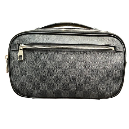 Louis Vuitton Damier Graphite Ambler Belt Bag Canvas Leather