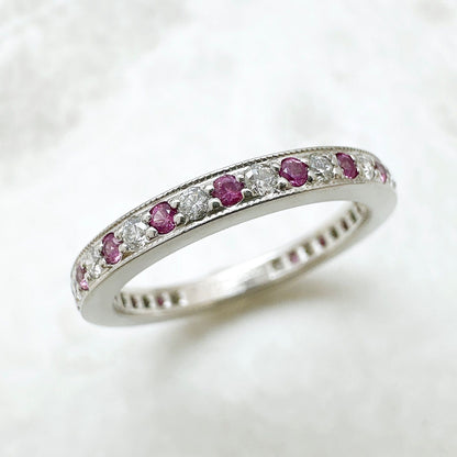 Tiffany & Co Legacy Full Eternity Diamond Platinum Ring — view 2