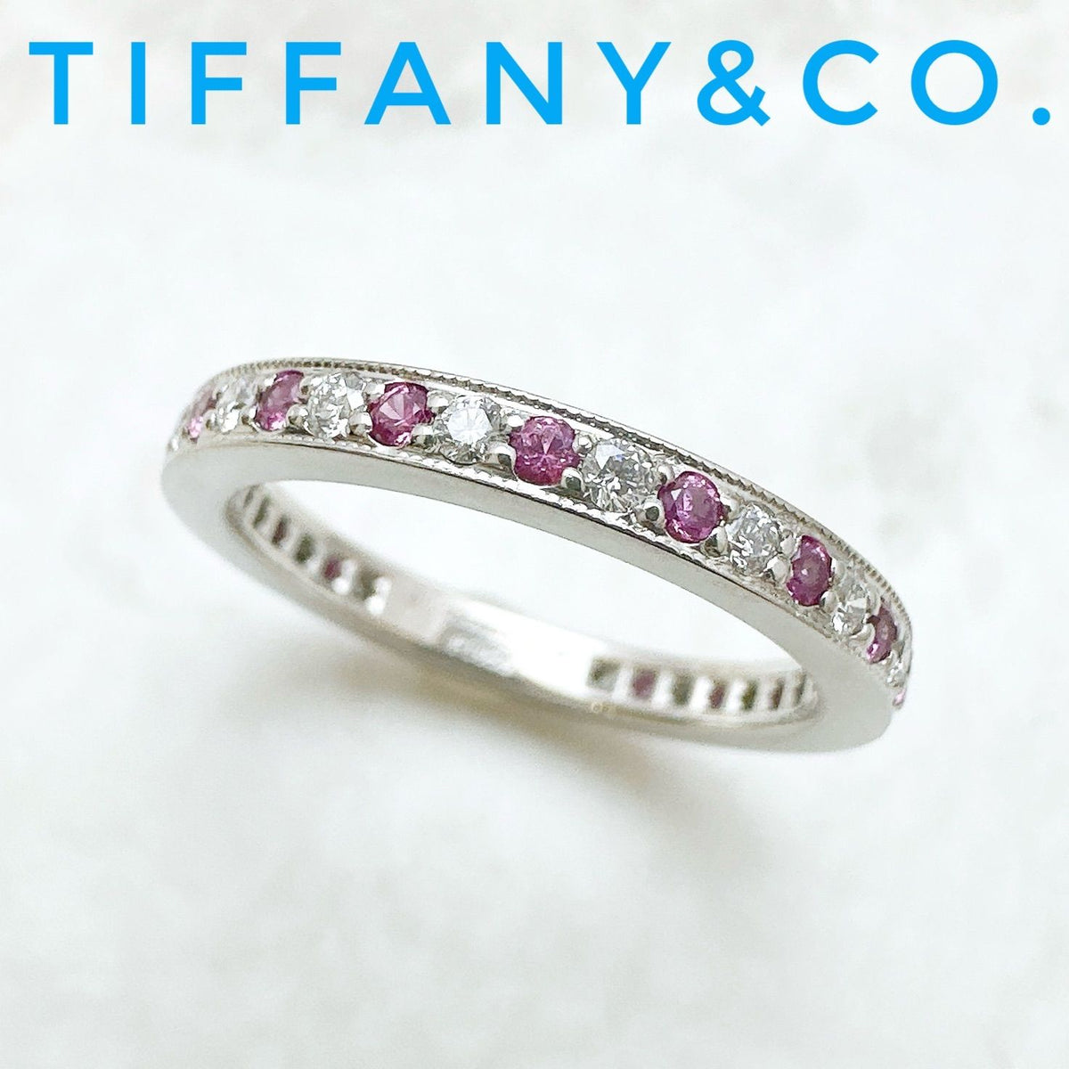 Tiffany & Co Legacy Full Eternity Diamond Platinum Ring